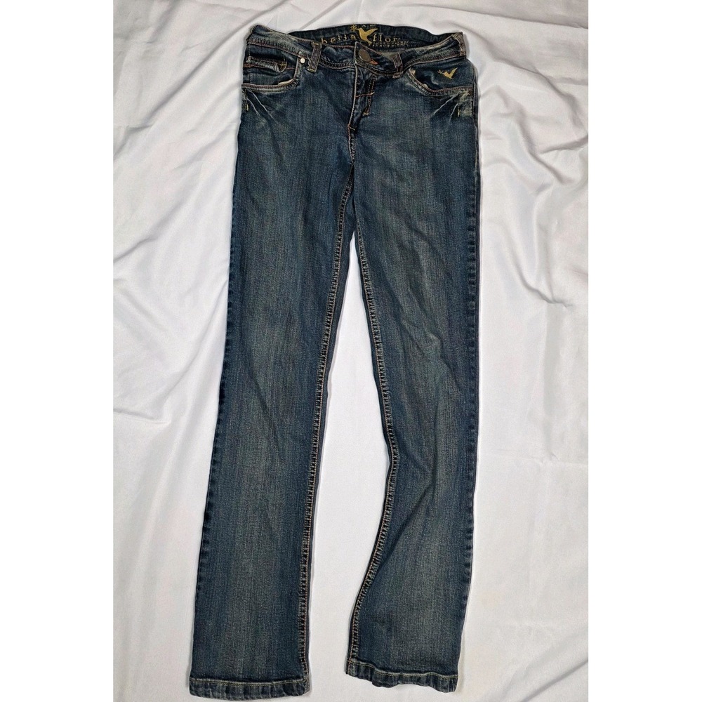 Beija Flor Embroidered Back Pockets Straight Leg Jeans Size 4